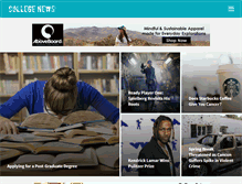 Tablet Screenshot of collegenews.com
